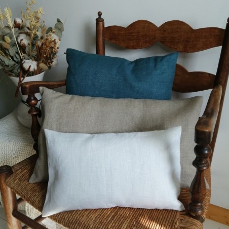 Housse de coussin en lin 3 tailles 3 coloris