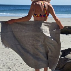 Fouta de plage en lin
