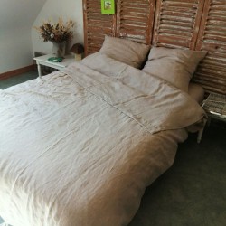Drap plat AZIMUT en lin lavé