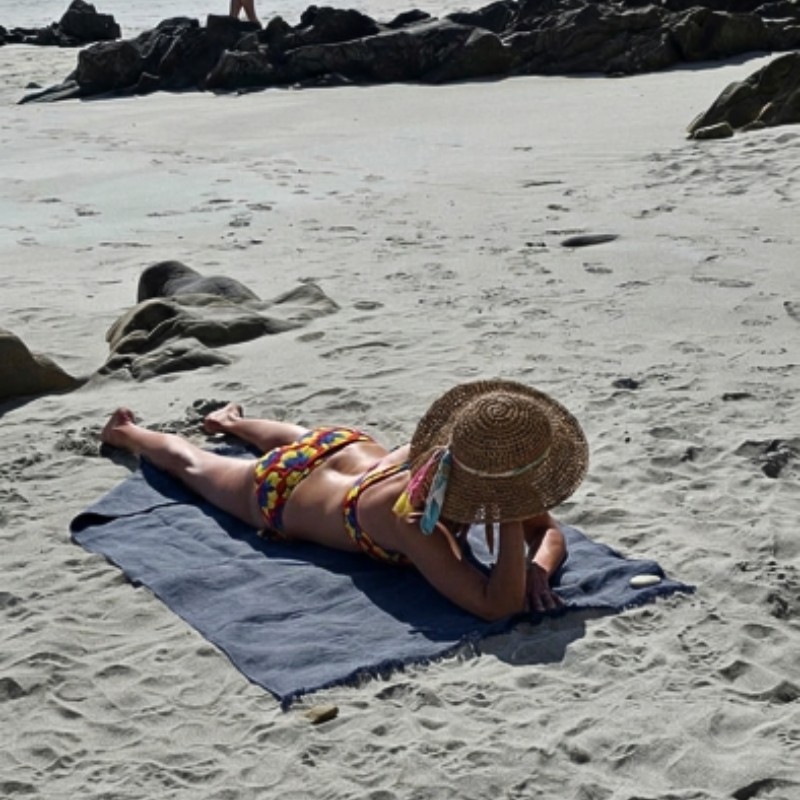Fouta de plage en lin Kersidan