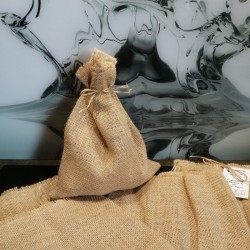 Pochon à légumes en toile de jute upcyclée, alternative zéro déchet