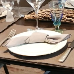 Serviette de table en lin lavé